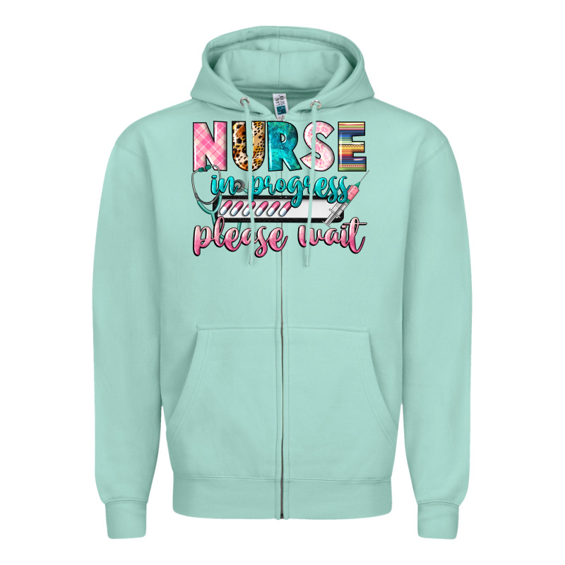Nurse In Progress Zipper Hoodie by CowGirlArtShop | Teevron