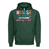 Sports Green nurse in progress Zipper Hoodie - CowGirlArtShop