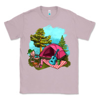 Lilac Glamping Camp And Pink Tent Classic Tee - BundleAndBundleShop