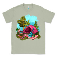 Matcha Glamping Camp And Pink Tent Classic Tee - BundleAndBundleShop