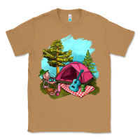 Toasted Coconut Glamping Camp And Pink Tent Classic Tee - BundleAndBundleShop