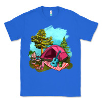 True Royal Glamping Camp And Pink Tent Classic Tee - BundleAndBundleShop