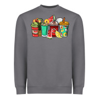 Fruits Coffee Cups Heavyweight Sweatshirt | Teevron
