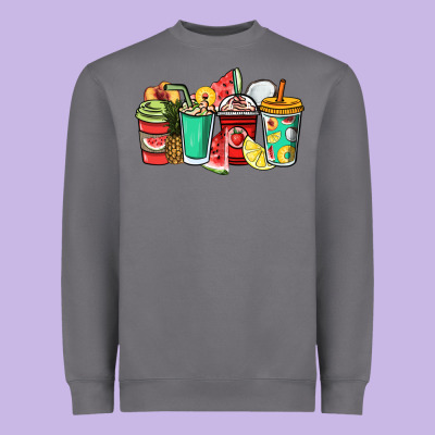 Fruits Coffee Cups Heavyweight Sweatshirt Designed By Nancycooperartshop