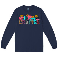 Navy happy crafter Long Sleeve Tee - RanaPortraitStore