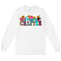 White happy crafter Long Sleeve Tee - RanaPortraitStore
