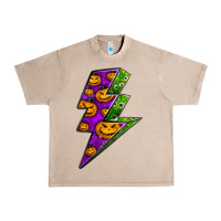 French Oak halloween lightning bolt Urban Heavy Tee - BundleAndBundleShop