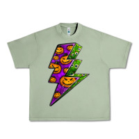 Oil Green halloween lightning bolt Urban Heavy Tee - BundleAndBundleShop