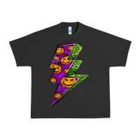 Pigment Black halloween lightning bolt Urban Heavy Tee - BundleAndBundleShop