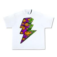 White halloween lightning bolt Urban Heavy Tee - BundleAndBundleShop