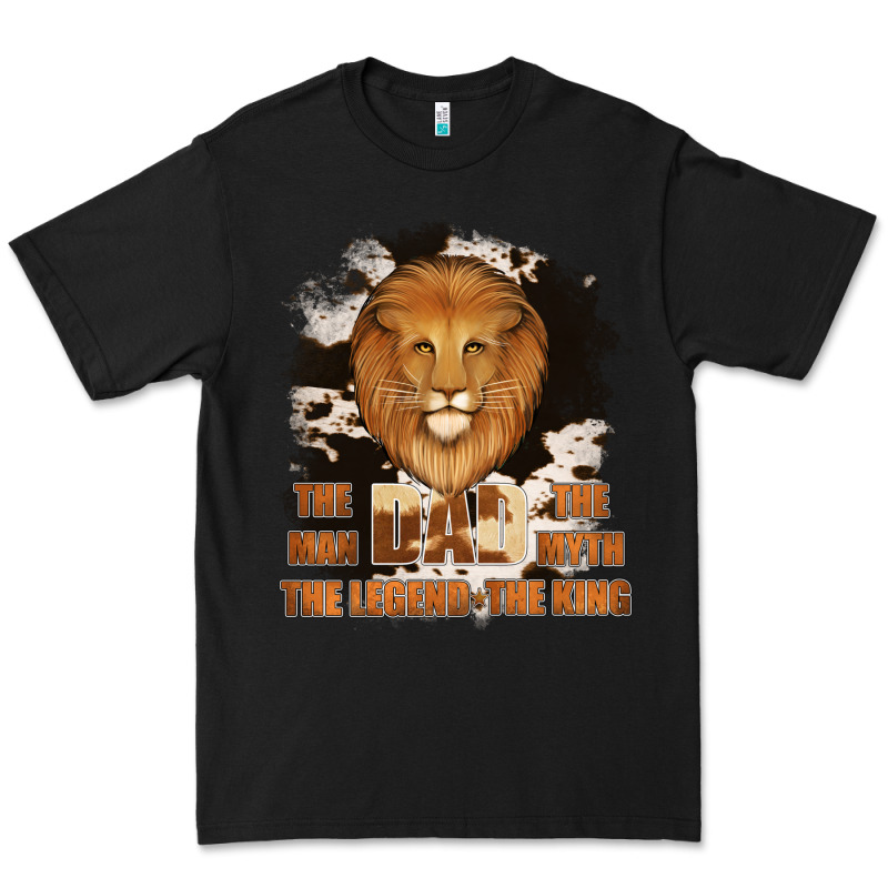 Dad The Man Cowhide Background Premium Tee by Jasminsmagicworld | Teevron