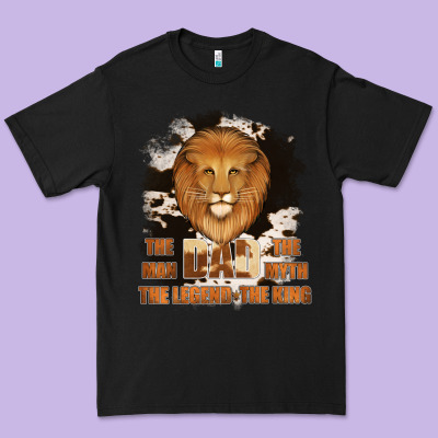 Dad The Man Cowhide Background Premium Tee Designed By Jasminsmagicworld
