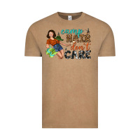 Vintage Coffee Camp Hair Don't Care Vintage Tee - BundleAndBundleShop