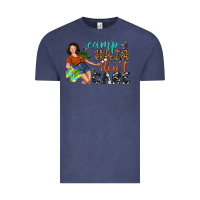 Vintage Denim Camp Hair Don't Care Vintage Tee - BundleAndBundleShop