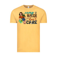 Vintage Mustard Camp Hair Don't Care Vintage Tee - BundleAndBundleShop