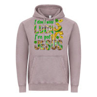 Vintage Zinc I Don't Need Luck I've Got Jesus St. Patricks Vintage Hoodie - BundleAndBundleShop