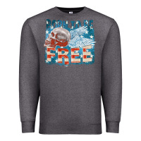Charcoal Heather Born to be free Premium Sweatshirt - FaDigitalArtStudio