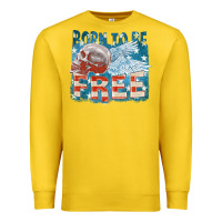 Lemon Born to be free Premium Sweatshirt - FaDigitalArtStudio