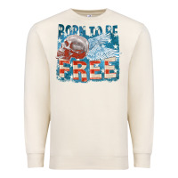 Sandshell Born to be free Premium Sweatshirt - FaDigitalArtStudio