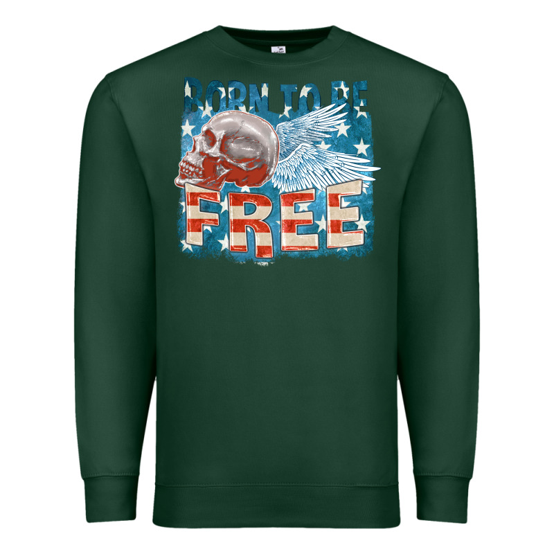 Born To Be Free Premium Sweatshirt by FaDigitalArtStudio | Teevron