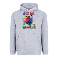 Heather Grey Ask me about neurodiversity Heavyweight Hoodie - FaDigitalArtStudio