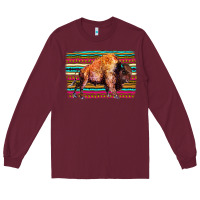 Burgundy Aztec Buffalo Long Sleeve Tee - Bettercallsaul