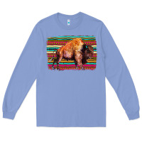 Colony Blue Aztec Buffalo Long Sleeve Tee - Bettercallsaul