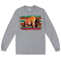 Heather Grey Aztec Buffalo Long Sleeve Tee - Bettercallsaul