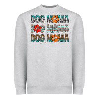 Heather Grey dog mama dog mama dog mama Heavyweight Sweatshirt - texasbilliewilder
