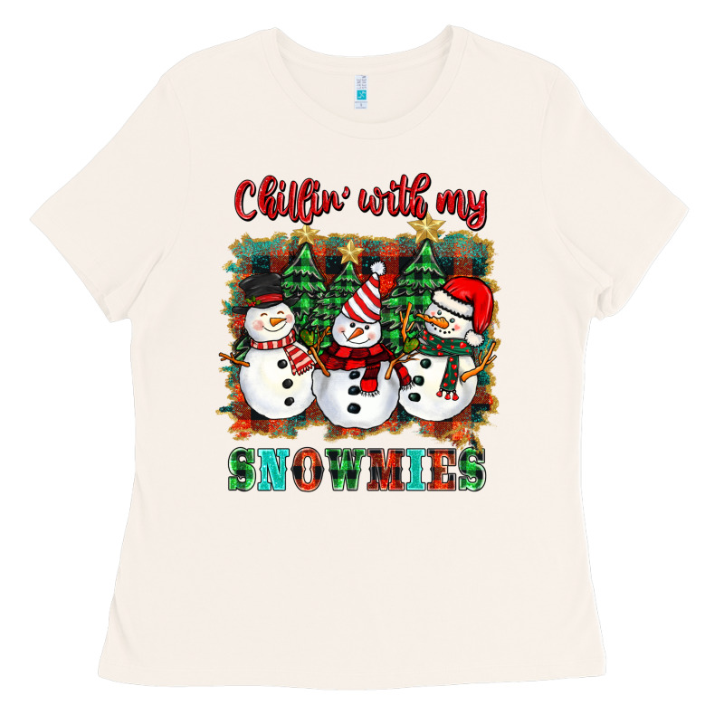 Chillin With My Snowies Ladies Tee by BarkalooDesign | Teevron