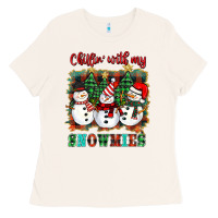 Bone chillin with my snowies Ladies Tee - BarkalooDesign