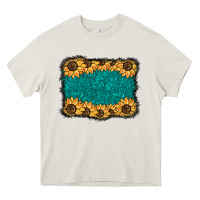 Sunflower Background Heavy Core Tee | Teevron