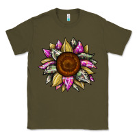 Army Green sunflower camouflage Classic Tee - JahusDesignShop