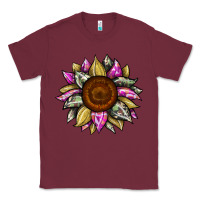 Burgundy sunflower camouflage Classic Tee - JahusDesignShop