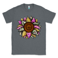 Charcoal Heather sunflower camouflage Classic Tee - JahusDesignShop