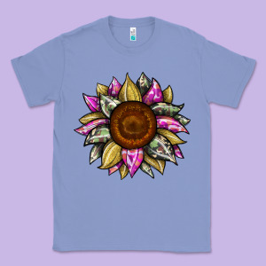 Sunflower Camouflage Classic Tee Designed By Jahusdesignshop