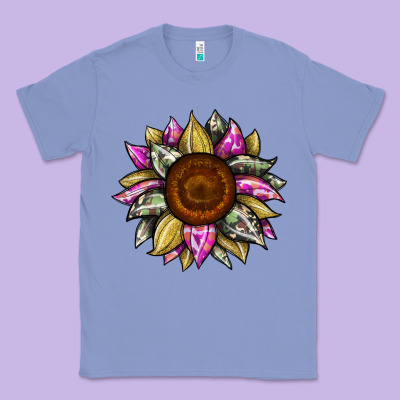 Sunflower Camouflage Classic Tee Designed By Jahusdesignshop