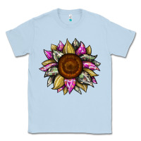 Dusty Blue sunflower camouflage Classic Tee - JahusDesignShop