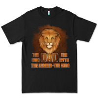 Black Dad The Man Leather Background Premium Tee - Jasminsmagicworld