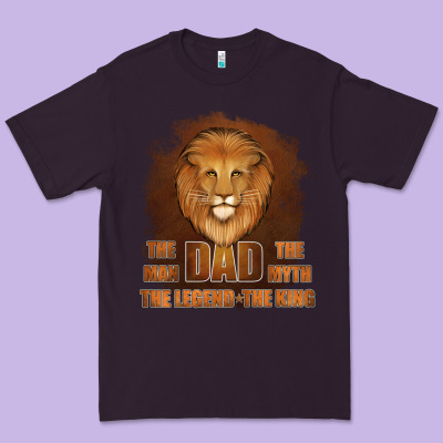 Dad The Man Leather Background Premium Tee Designed By Jasminsmagicworld