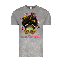 Cloud Rock Afro Messy Bun Cosmetologist Vintage Tee - BundleAndBundleShop