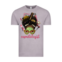 Vintage Zinc Afro Messy Bun Cosmetologist Vintage Tee - BundleAndBundleShop