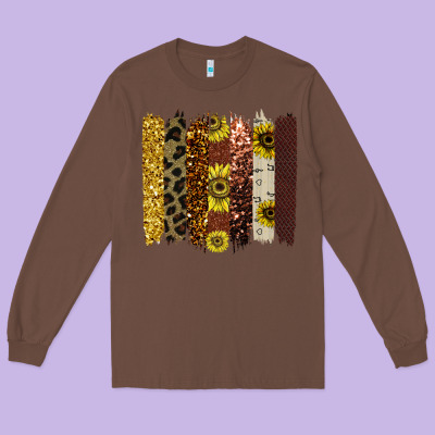 Colorful Brush Stroke Thankful Long Sleeve Tee Designed By Bettercallsaul