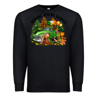 Black St. Patricks Day hanging with my gnomies Premium Sweatshirt - FaDigitalArtStudio