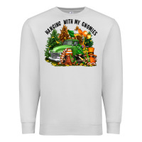 Dove Grey St. Patricks Day hanging with my gnomies Premium Sweatshirt - FaDigitalArtStudio