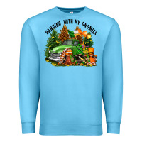 Ocean Blue St. Patricks Day hanging with my gnomies Premium Sweatshirt - FaDigitalArtStudio