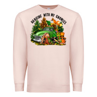 Pale Pink St. Patricks Day hanging with my gnomies Premium Sweatshirt - FaDigitalArtStudio