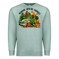 Seafoam St. Patricks Day hanging with my gnomies Premium Sweatshirt - FaDigitalArtStudio