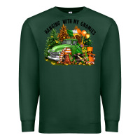 Sports Green St. Patricks Day hanging with my gnomies Premium Sweatshirt - FaDigitalArtStudio