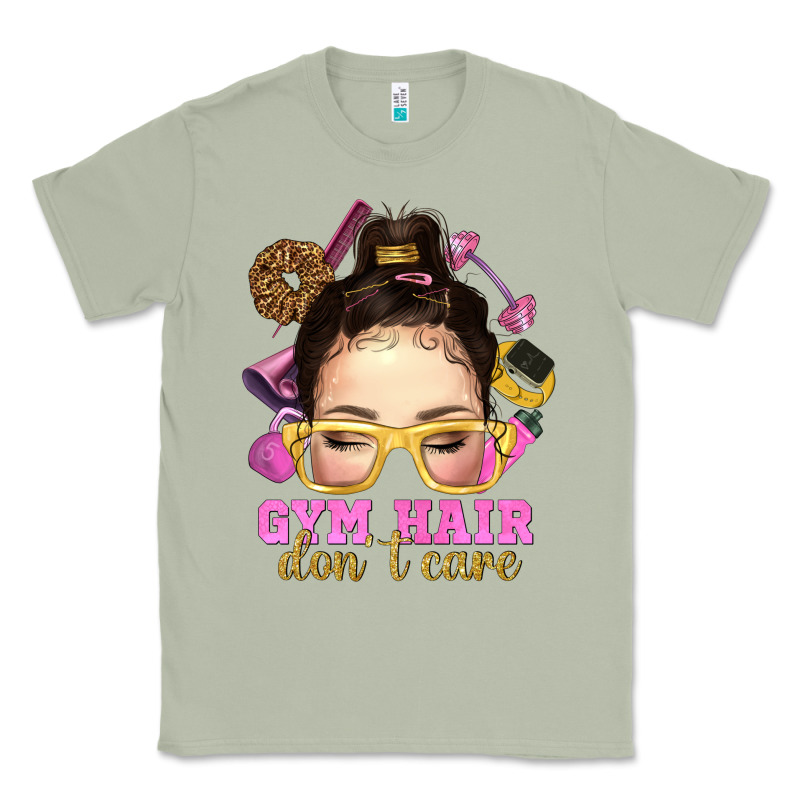 Messy Bun Gym Hair Don't Care Bbs Classic Tee by BundleAndBundleShop | Teevron